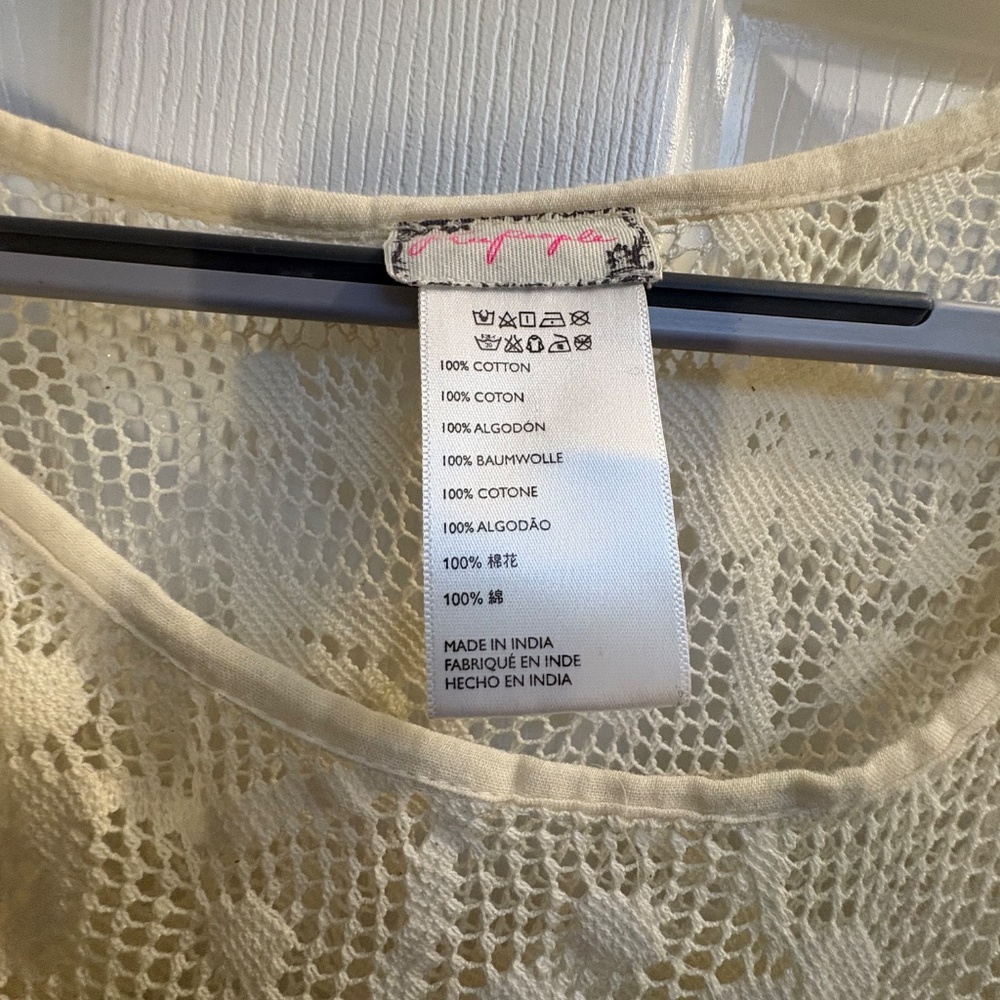 Free People Lace Poncho/Cover Up - Picture 2 of 4